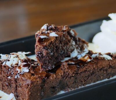 Postre para el fin de semana: brownie de queso