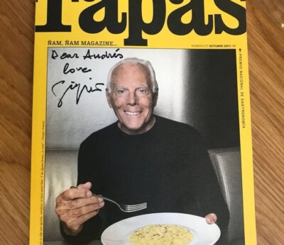 Así es como felicita Giorgio Armani a Tapas