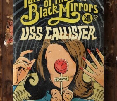 Cuando ‘Black Mirror’ se transforma en la portada de un cómic vintage