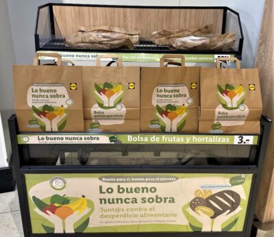 Economía.- Lidl lanza la ‘bolsa antidesperdicio’ de frutas y verduras aptas para el consumo