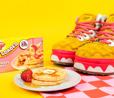 The Shoe Surgeon designs Eggo waffle-inspired sneakers