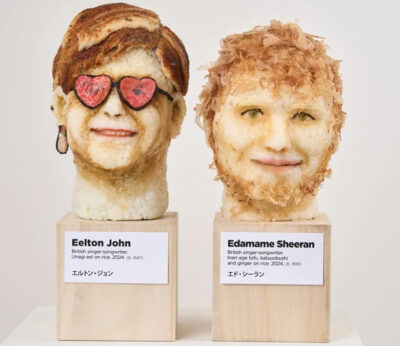 This artist sculpts busts of celebrities from sushi