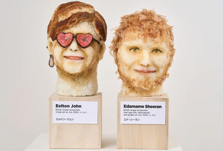 Esta artista esculpe bustos de famosos a partir de sushi