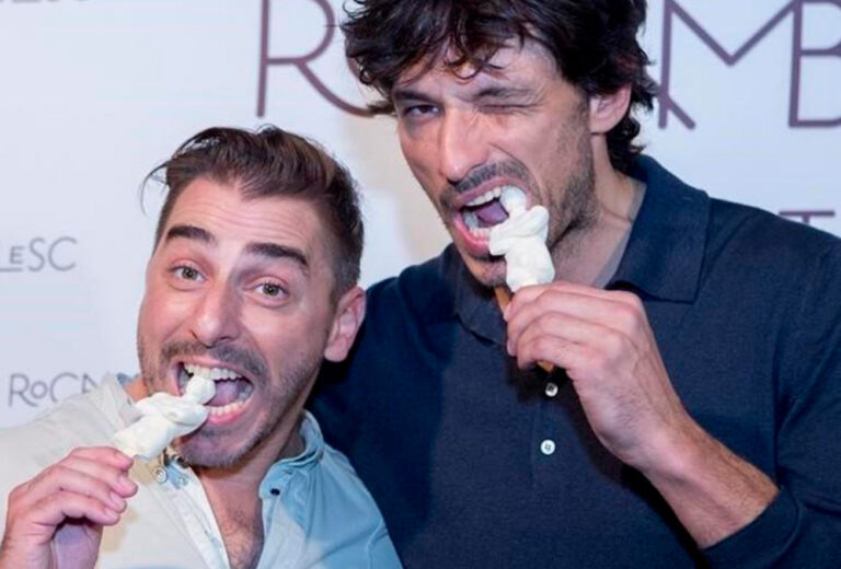 Jordi Roca and Andrés Velencoso meet to sculpt the ‘Velencoco’ ice cream