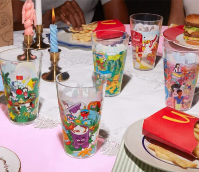 McDonald’s presenta 6 vasos coleccionables con diseños nostálgicos