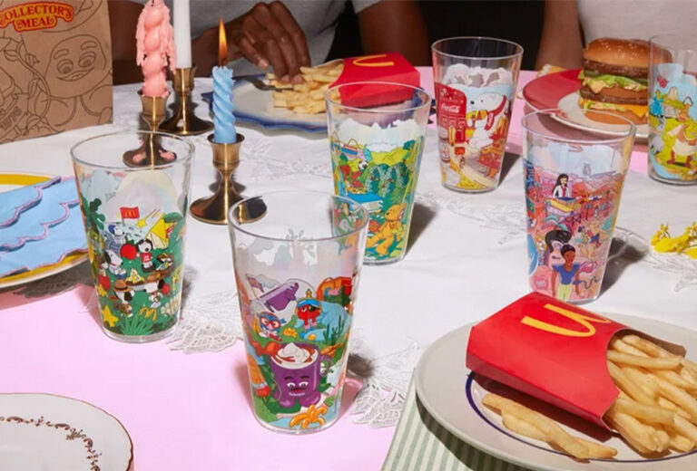 McDonald’s presenta 6 vasos coleccionables con diseños nostálgicos