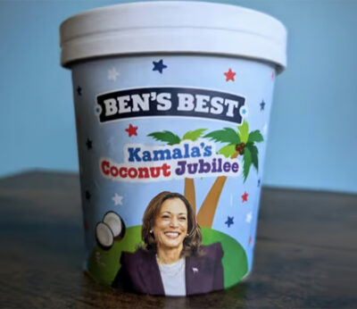 Ben & Jerry’s con sabor a coco y a Kamala Harris