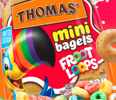 Froot Loops convierte sus icónicos cereales en mini bagels