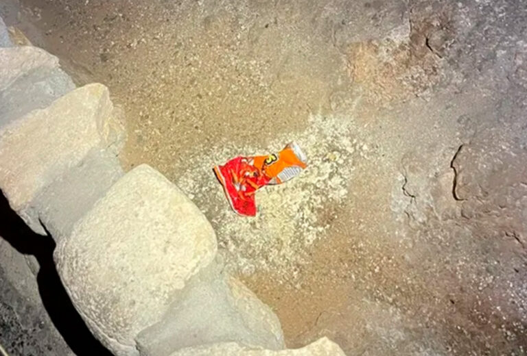 A bag of Cheetos disrupts the ecosystem of a cave in the US