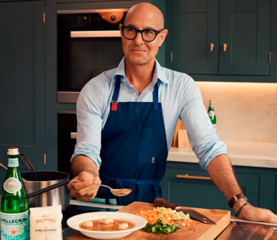 Stanley Tucci prepara un elegante brunch italiano