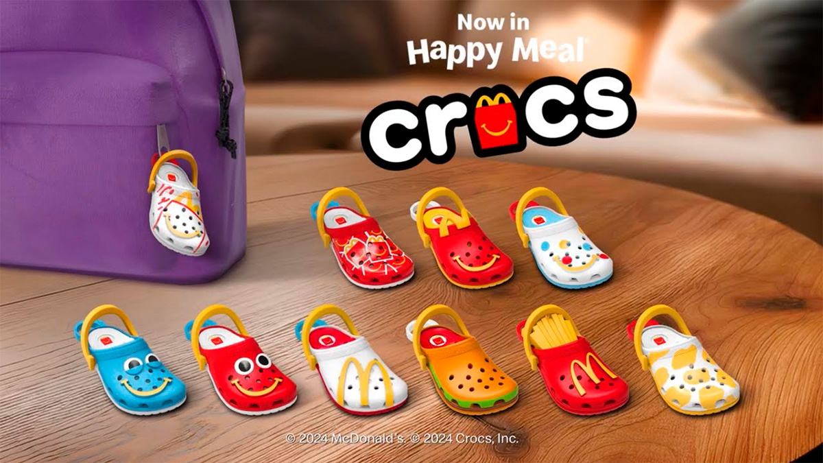 Crocs come as keychains to the Happy Meal