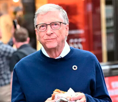 These are Bill Gates’s viral foodie moments in NY