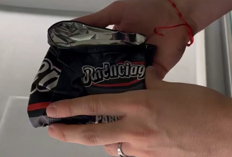 Balenciaga expands its snack collection with a wallet