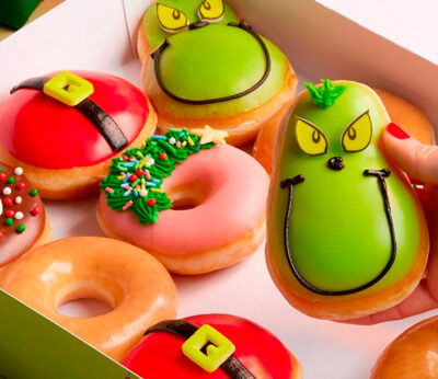 Krispy Kreme roba la Navidad con los nuevos donuts del Grinch