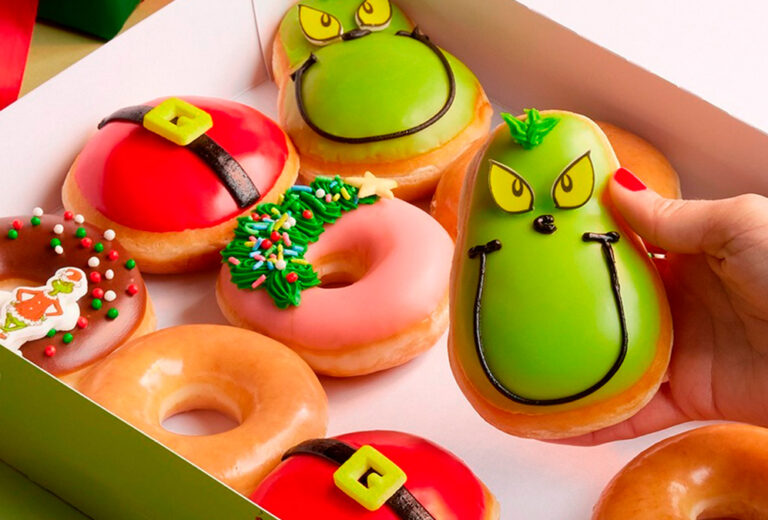 Krispy Kreme roba la Navidad con los nuevos donuts del Grinch