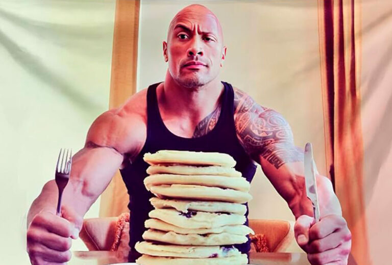 How The Rock’s famous coconut banana pancakes are made